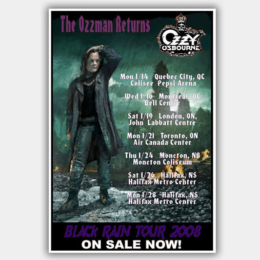 Osbourne, OZZY (2008) - Concert Poster - 13 x 19 inches