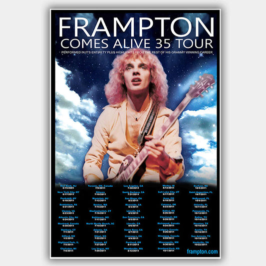 FRAMPTON, PETER - COMES ALIVE 2011 CONCERT POSTER