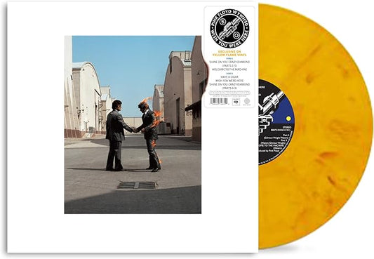 PINK FLOYD WISH YOU WERE HERE 50TH ANNIVERSARY LIMITED EDITION YELLOW FLAME VINYL