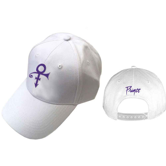PRINCE-LOGO WHITE UNISEX BASEBALL CAP FULLY LICENSED MERCHANDISE