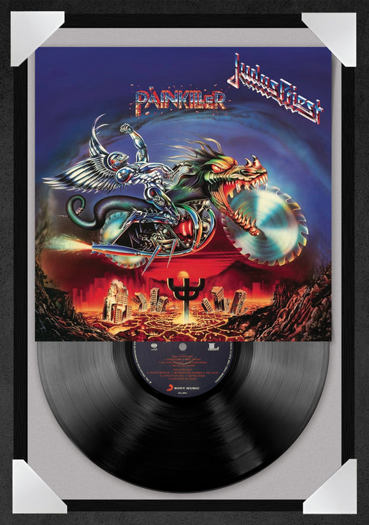 JUDAS PRIEST - PAINKILLER (12x18" GLASS FRAMED RECORD POSTER)