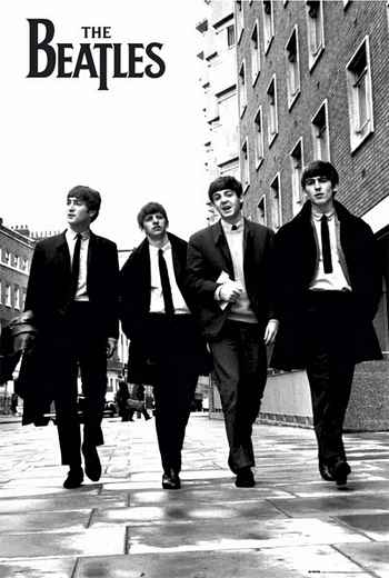 PER4219-THE BEATLES IN LONDON - LARGE POSTER 24X36"