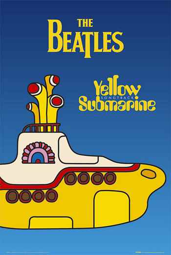 PER4220-THE BEATLES YELLOW SUBMARINE - LARGE POSTER 24X36"