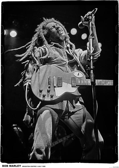 PER5680-BOB MARLEY BRIGHTON CENTRE '80 - LARGE POSTER 24X36"