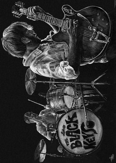 PER6681-THE BLACK KEYS DRAWING - LARGE POSTER 24X36"