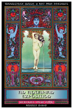 PER6925-WOODSTOCK PRESENTS AN AQUARIAN EXPOSITION - LARGE POSTER 24X36"