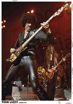PER7546-THIN LIZZY PHIL LYNOTT 1977 - LARGE POSTER 24X36"