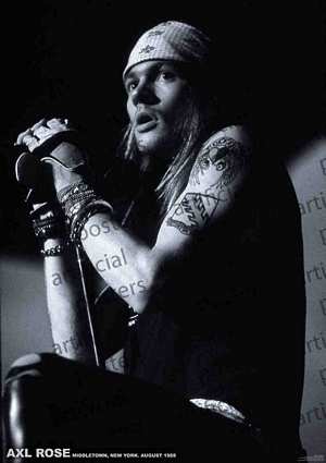 PER7610-AXL ROSE STAGE PORTRAIT '88 - LARGE POSTER 24X36"
