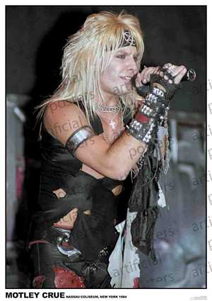 PER7614-MOTLEY CRUE NASSAU 1984 - LARGE POSTER 24X36"