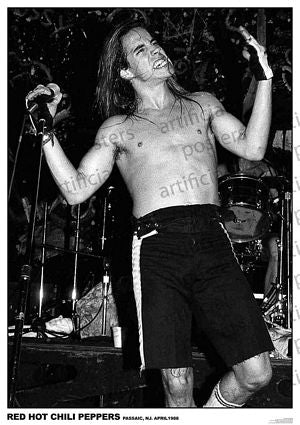 PER7615-RED HOT CHILI PEPPERS PASSAIC 1988 - LARGE POSTER 24X36"