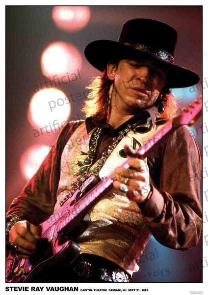 PER8098-STEVIE RAY VAUGHAN CAPITOL THEATRE '85 - LARGE POSTER 24X36"