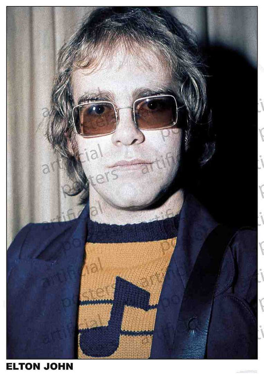 PER8330-ELTON JOHN LONDON PORTRAIT - LARGE POSTER 24X36"