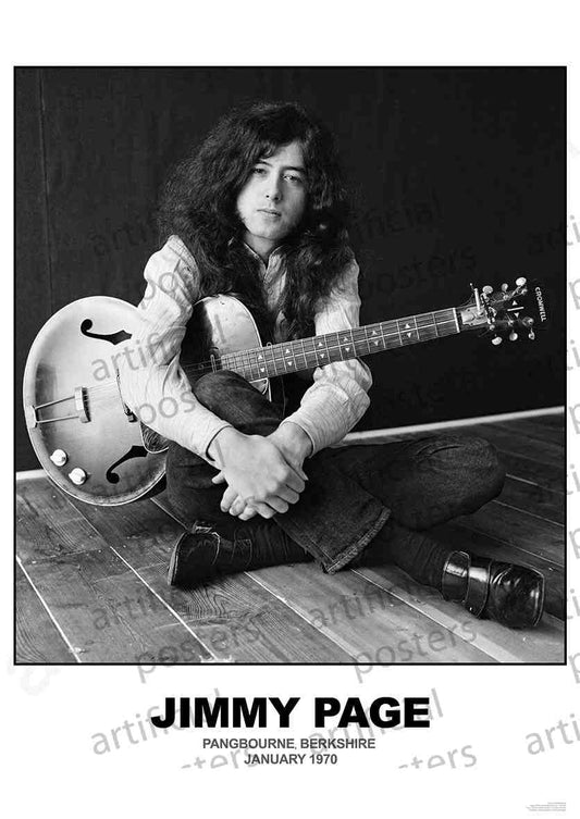 PER8496-JIMMY PAGE BERKSHIRE PORTRAIT '70 - LARGE POSTER 24X36"