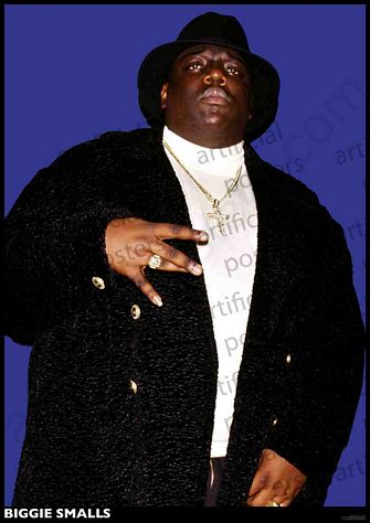 PER8669-NOTORIOUS B.I.G BIGGIE SMALLS PORTRAIT - LARGE POSTER 24X36"