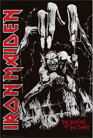 PER8870-IRON MAIDEN THE NUMBER OF THE BEAST - LARGE POSTER 24X36"