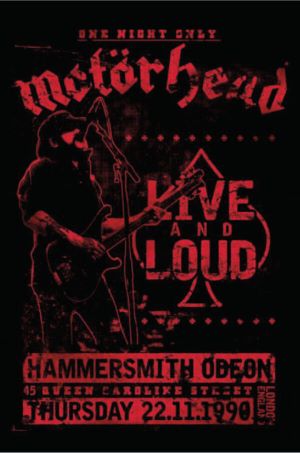 PER8979-MOTORHEAD LIVE AND LOUD HAMMERSMITH - LARGE POSTER 24X36"