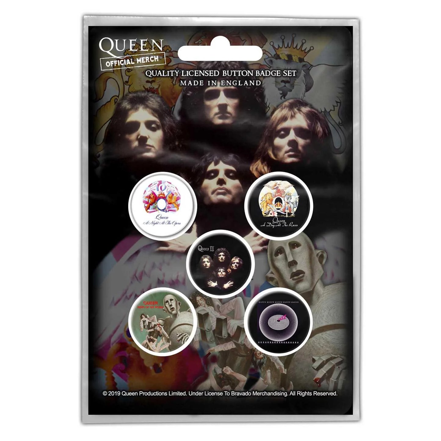 QUEEN- ALBUMS 5 PIN PACK