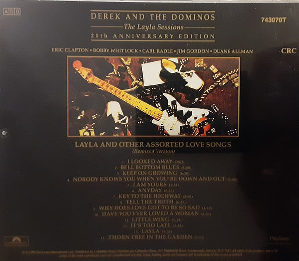 DEREK AND THE DOMINOS - LAYLA (AND OTHER ASSORTED LOVE SONGS) - USED CD