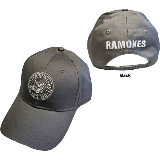 RAMONES LOGO HAT GREY - FULLY LICENSED MERCH - HAT