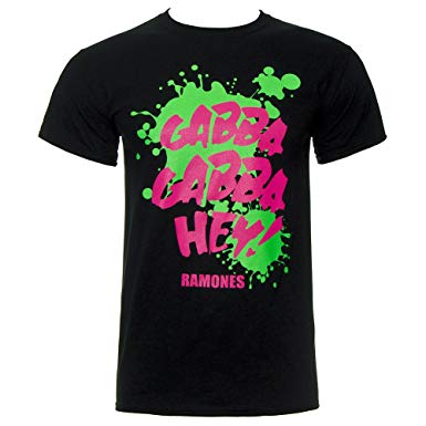 THE RAMONES - GABBA GABBA HEY NEON - TSHIRT