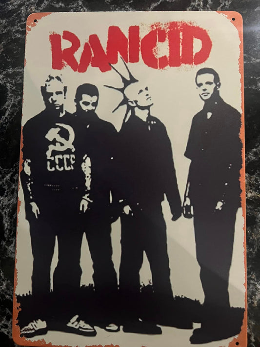 RANCID - PHOTO - TIN SIGN