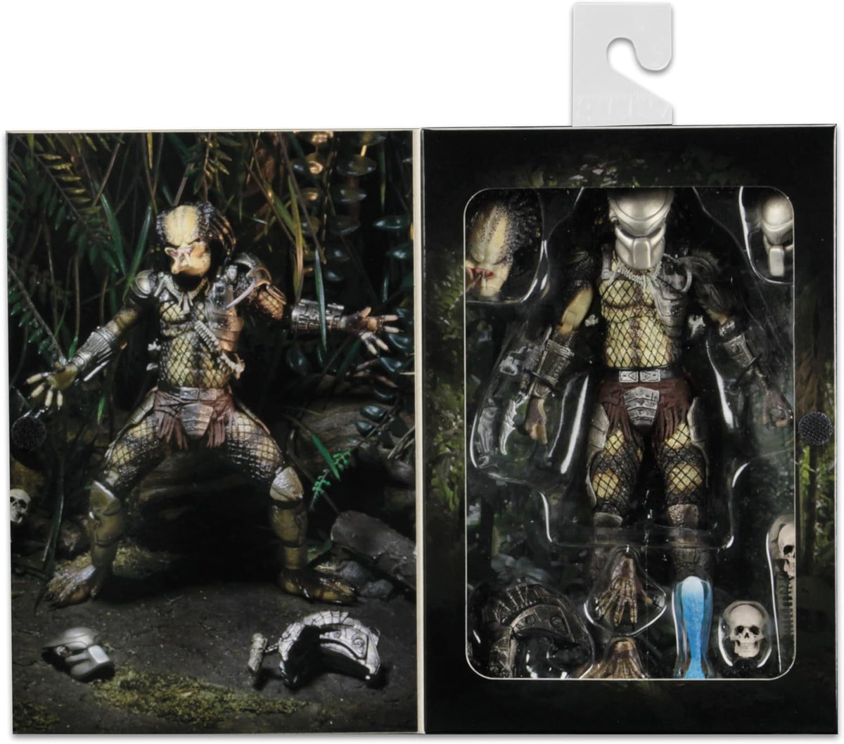 ACTION FIGURE - ULTIMATE PREDITOR - JUNGLE HUNTER NECA Predator 7" Scale Ultimate Jungle Hunter Action Figure, Multicolor - ACCESSORIES