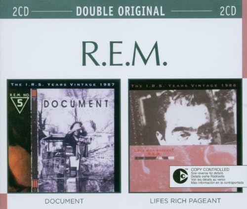 R.E.M. - DOCUMENT/LIFES RICH PAGEANT - DOUBLE ORIGINAL 2C - (M*) - USED CD