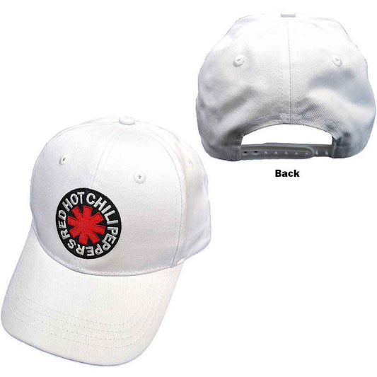 RED HOT CHILI PEPPERS-CLASSIC ASTERISK WHITE UNISEX BASEBALL CAP FULLY LICENSED MERCHANDISE