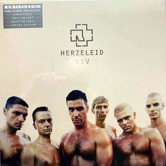 RAMMSTEIN - HERZELEID XXV ANNIVERSARY LIITED EDITION BLACK/BLUE SPLATTER VINYL REMASTERED - NEW VINYL