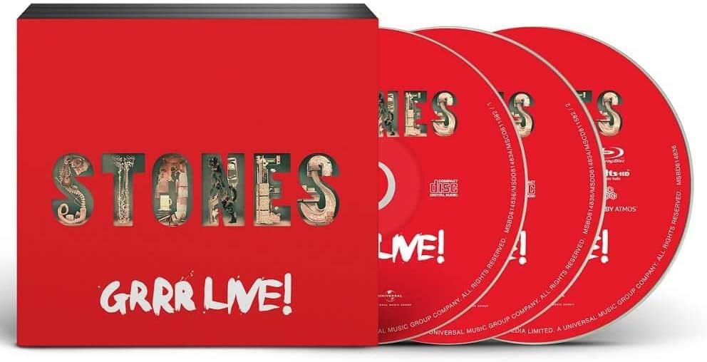 ROLLING STONES - GRRR LIVE! - 2CD/DVD COMBO SET - NEW CD