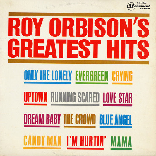 ORBISON, ROY - GREATEST HITS - USED VINYL