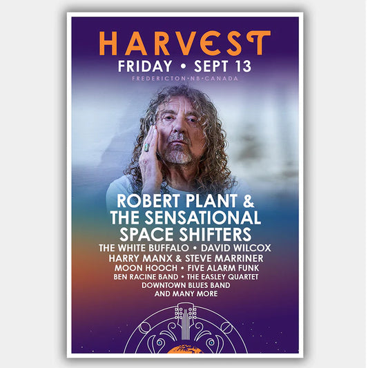 PLANT, ROBERT & the Sensational Space Shifters with The White Buffalo & David Wilcox & Harry Manx & Steve Marriner & Moon Hooch (2019) - Concert Poster - 13 x 19 inches