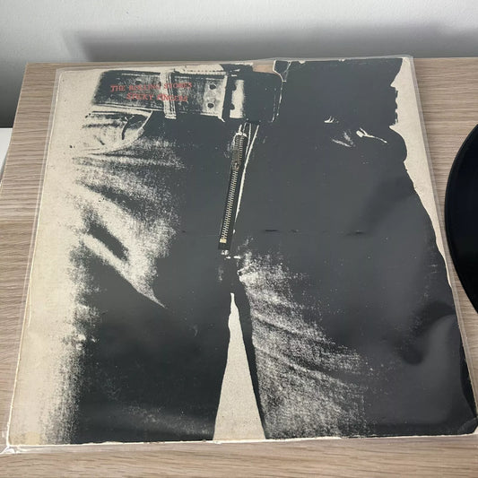 ROLLING STONES - STICKY FINGERS - USED VINYL ORIGINAL WITH ZIPPER