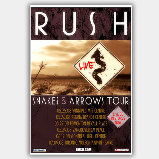 Rush (2008) - Concert Poster - 13 x 19 inches