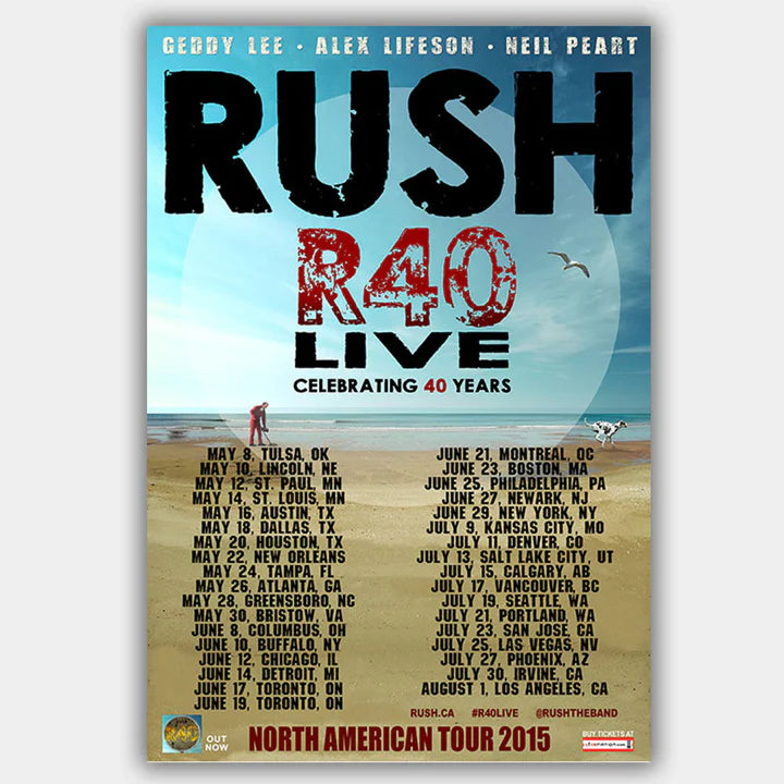 Rush (2015) - Concert Poster - 13 x 19 inches