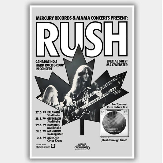 Rush with Max Webster (1979) - Concert Poster - 13 x 19 inches