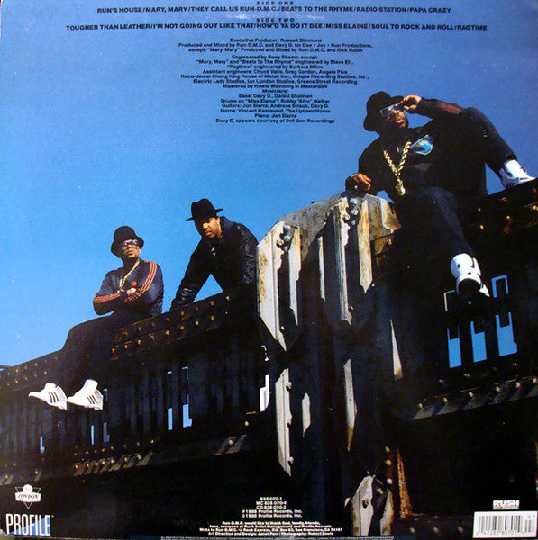 RUN DMC - TOUGHER THAN LEATHER  - ORIGINAL 1988 PRESSING - VERY CLEAN COPY VG++ - USED VINYL