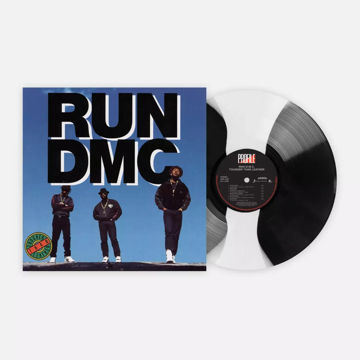 RUN DMC - TOUGHER THAN LEATHER - 35TH ANNIVERSARY LIMITED EDITION 2 COLOUR VINYL - NV