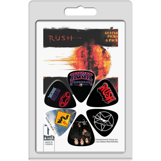 RUSH - 6 PACK GUITAR PICKS