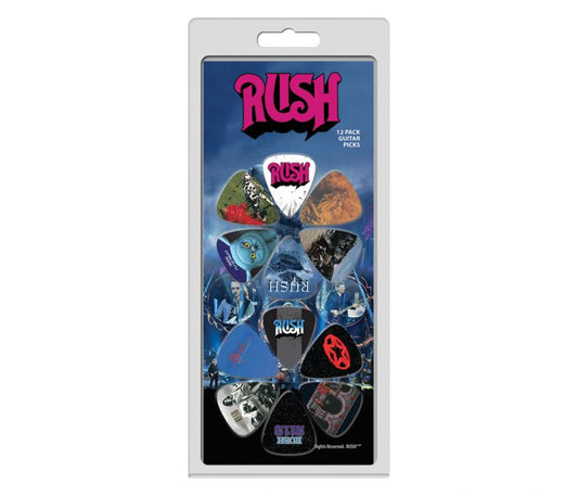 RUSH - 12 PACK GUITAR PICKS