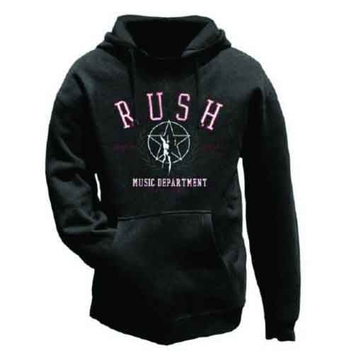 RUSH- MUSIC DEPARTMENT UNISEX PULLOVER HOODIE - FULLY LICENSED MERCH