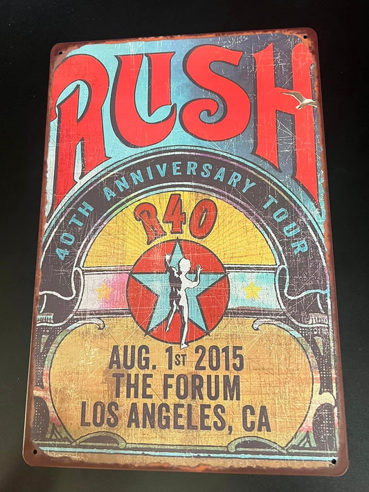 RUSH - R40 - TIN SIGN