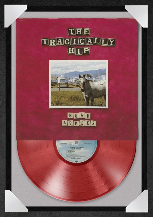 TRAGICALLY HIP - ROAD APPLES (12x18" GLASS FRAMED RECORD POSTER)