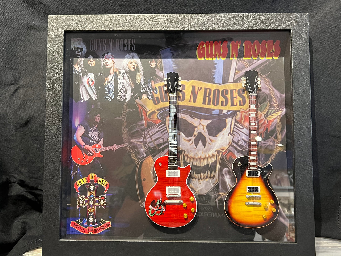 GUNS & ROSES-SHADOWBOX 16"LX14.5"WX1.5"D
