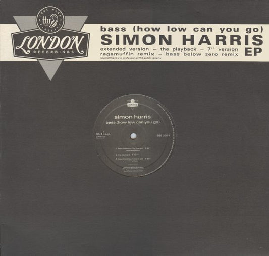 SIMON HARRIS - HOW LOW CAN YOU GO - 12" SINGLE EP - UV