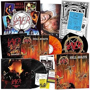 SLAYER - HELL AWAITS 40TH ANNIVERSARY EDITION INCLUDES BOOK POSTER AND SLIPMAT OLUR VINYL BOXSET - NEW VINYL