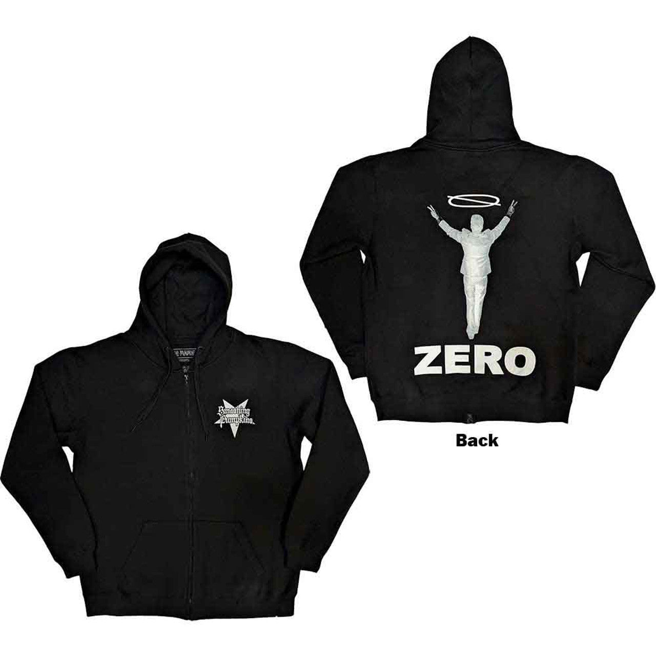 THE SMASHING PUMPKINS - ZERO HALO - FULLY LICENSED - ZIPPER HOODIE