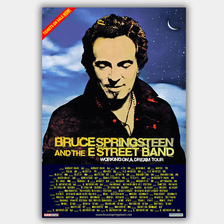 Bruce Springsteen (2009) - Concert Poster - 13 x 19 inches