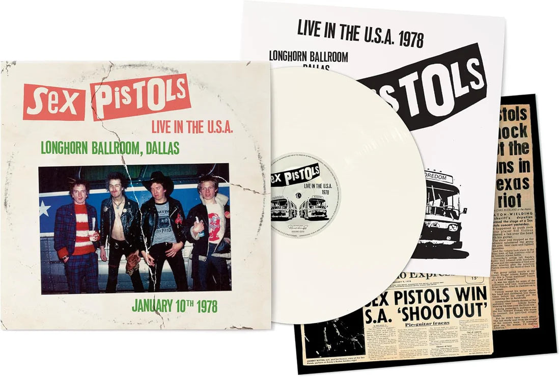 SEX PISTOLS - Live In The U.S.A. 1978 - Longhorns Ballroom, Dallas LTD EDITION WHITE VINYL - NEW VINYL