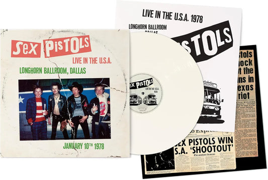 SEX PISTOLS - Live In The U.S.A. 1978 - Longhorns Ballroom, Dallas LTD EDITION WHITE VINYL - NEW VINYL